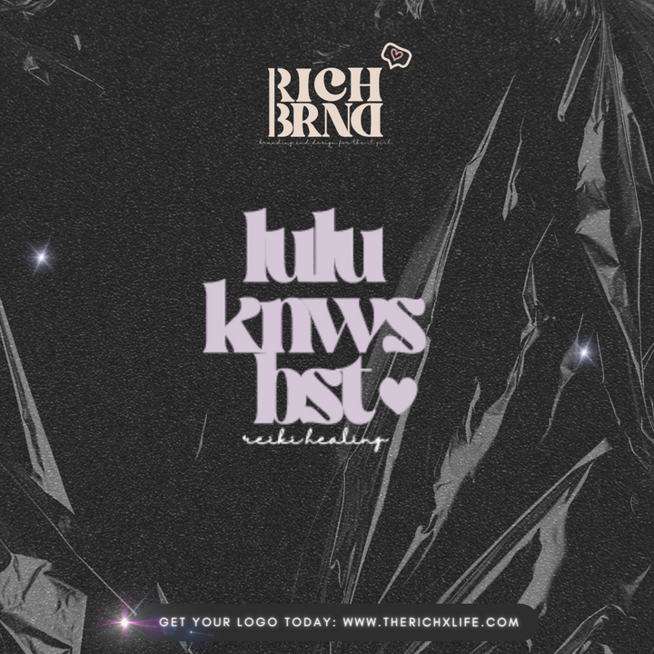 rich x brnd | text based logo design