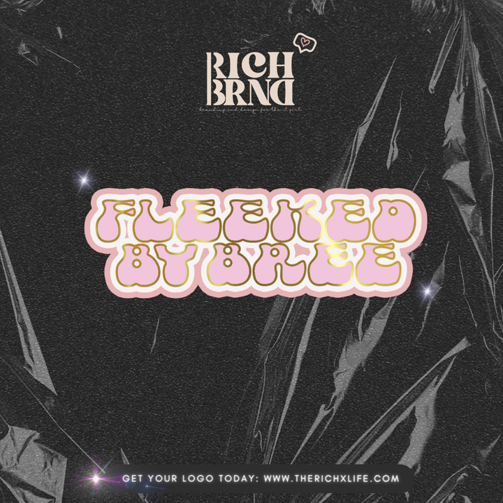 rich x brnd | text based logo design