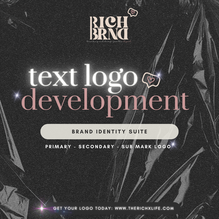 rich x brnd | text based logo suite