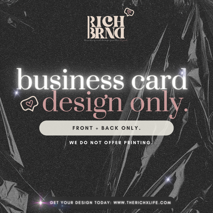 rich x brnd |  business card design