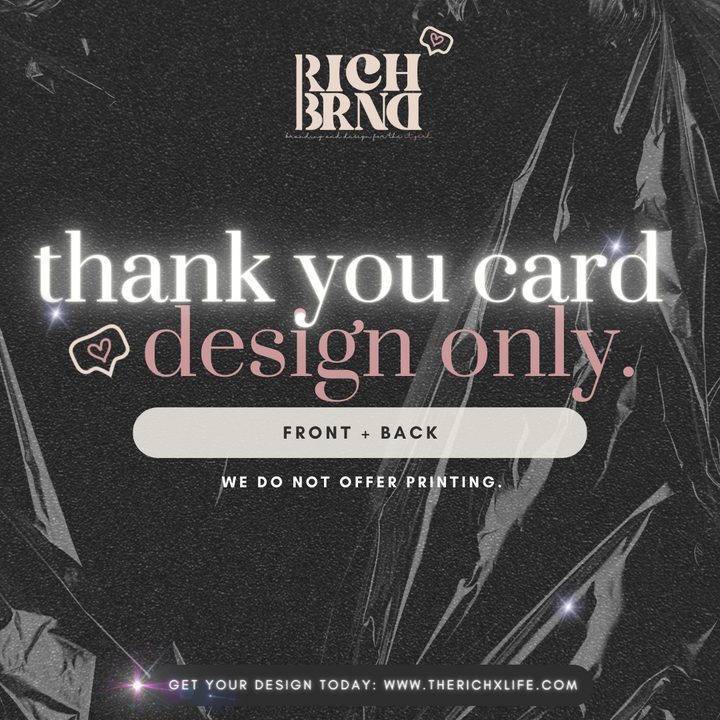 rich x brnd | thank you card