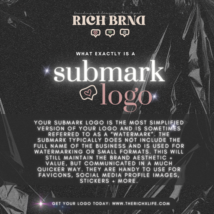 rich x brnd | text based logo suite